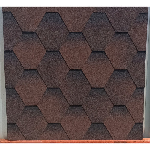 Бітумна черепиця Акваізол Мозаїка Мокко