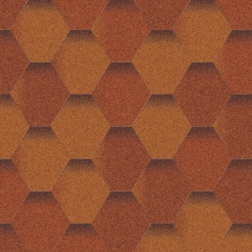 Битумная черепица Акваизол Мозаика Терракот