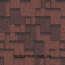 Бітумна черепиця Акваізол Акцент Червона ЕКО