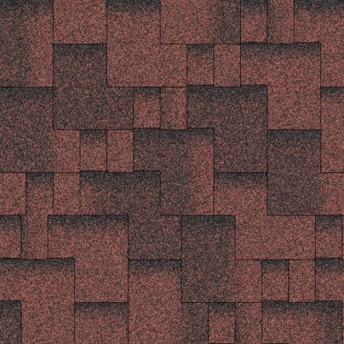 Битумная черепица Акваизол Акцент Красная ЕКО