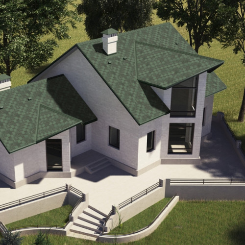 Битумная черепица Акваизол Акцент Мохито