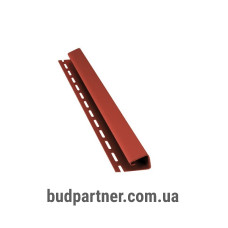 Bryza Профиль J для софита, сайдинга красный 4,0 м