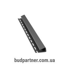 Bryza Профиль J для софита, сайдинга графит 4,0 м