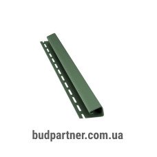 Bryza Профиль J для софита, сайдинга зеленый 4,0 м
