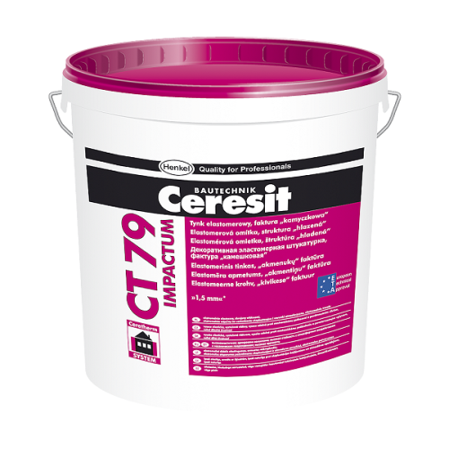 Ceresit CT-79 Impactum Штукатурка еластомерна з фактурою «Камінцева» 1,5 мм