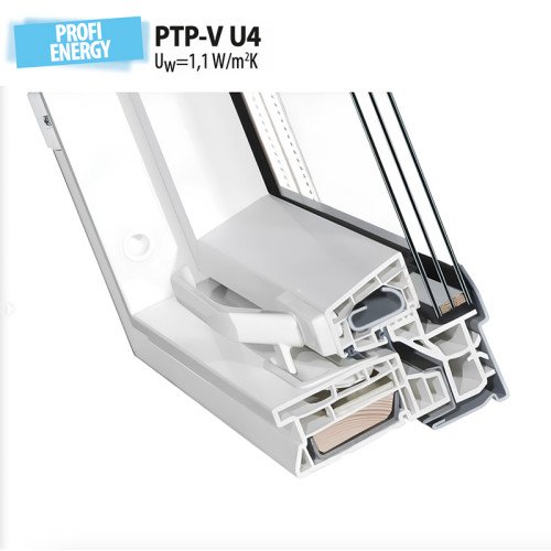 Мансардное пвх окно Fakro PTP-V U4 Profi Energy 78*140 см