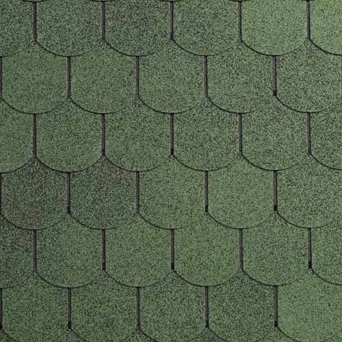 IKO Битумная черепица Superglass Biber Amazon Green