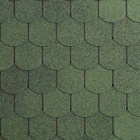 IKO Битумная черепица Superglass Biber Amazon Green
