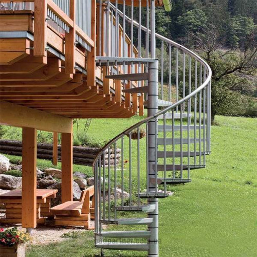 Вулична гвинтова драбина Minka Rondo Zink Plus