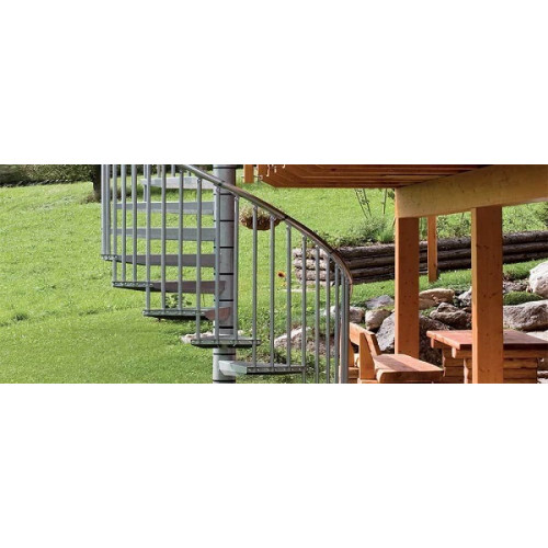 Вулична гвинтова драбина Minka Rondo Zink Plus