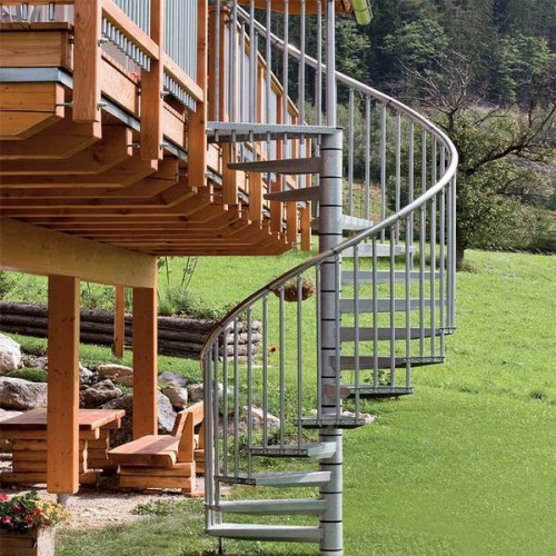 Уличная Винтовая лестница Minka Rondo Zink Plus