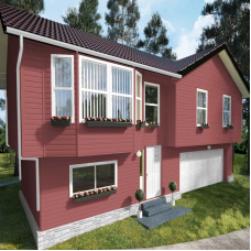 Сайдинг вініловий Nordside Лапландія амарантового