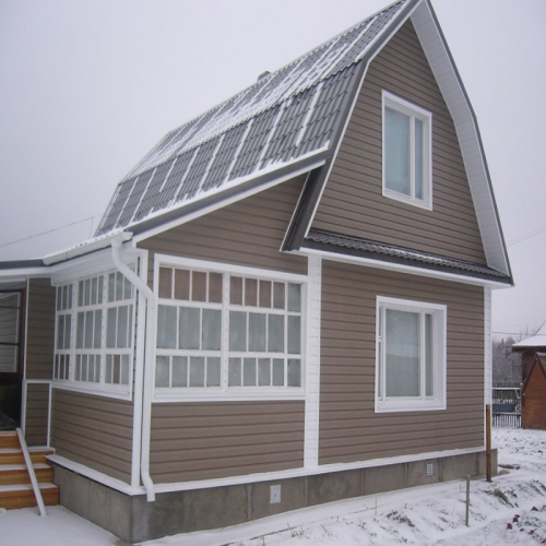 Сайдинг виниловый Nordside Лапландия Бревно Корица