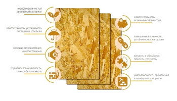 Размеры листа ОСБ плиты