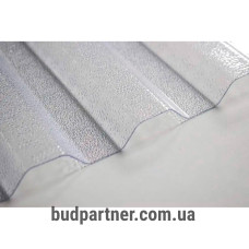 Полікарбонатний шифер TOMO Plex прозрий 2000*1045*1,1мм трапеція