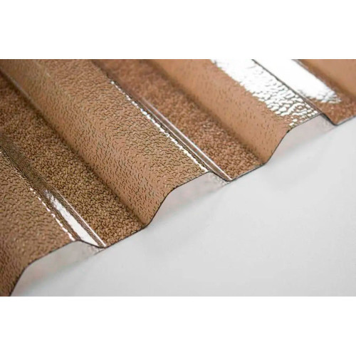 Поликарбонатный шифер TOMO Plex бронзовый 2000*1045*1,1 мм трапеция