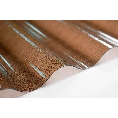 Полікарбонатний шифер TOMO Plex бронзовий 2000*1045*1,1 мм хвиля