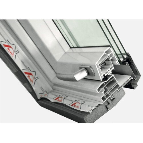 Окно мансардное двухкамерное Roto R49 K200 (ПВХ) 114x98 см