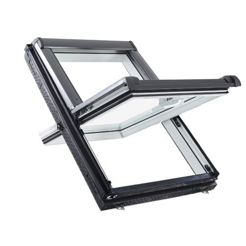 Окно мансардное Roto Designo R45 K200 (ПВХ) 94x118 см Окно мансардное Roto Designo R45 K200 (ПВХ) 94x118 см