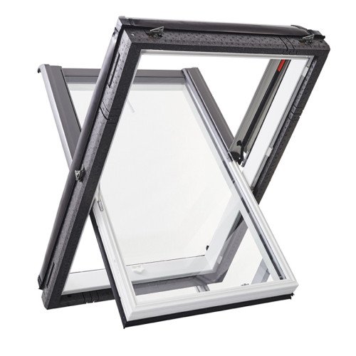 Окно мансардное Roto Designo R45 K200 (ПВХ) 94x118 см Окно мансардное Roto Designo R45 K200 (ПВХ) 94x118 см