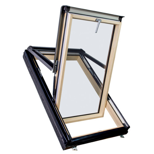 Окно мансардное двухкамерное Roto R79 H200 (Дерево) 114x140 см