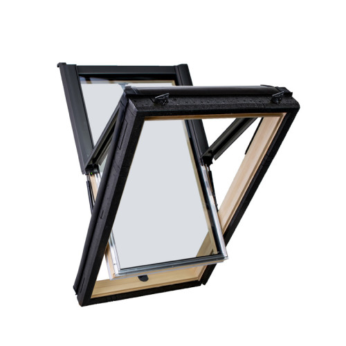 Окно мансардное двухкамерное Roto R79 H200 (Дерево) 114x140 см