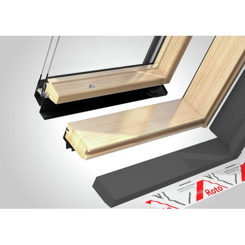 Вікно мансардне Roto Designo R45 H200 (Дерево) 65x140 см