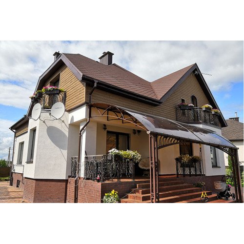 Сайдинг вініловий Ю-Пласт Hokla Вiнтаж Попiл