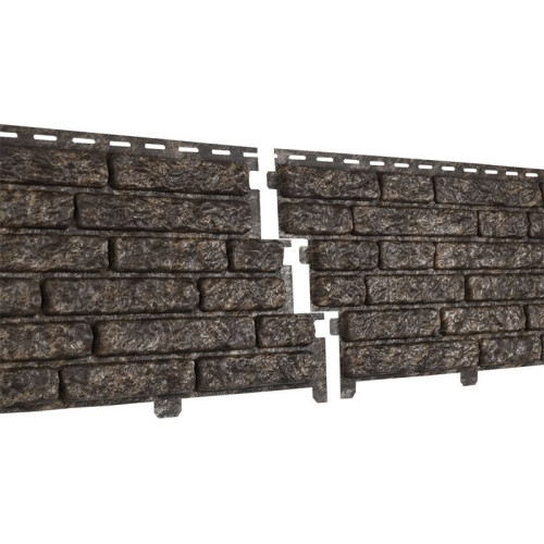 Сайдинг виниловый Ю-Пласт Stone-House Кварцит Коричневый