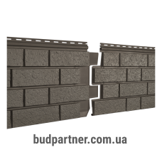 Сайдинг вініловий Ю-Пласт Stone-House S-Lock Клiнкер Пiсочный