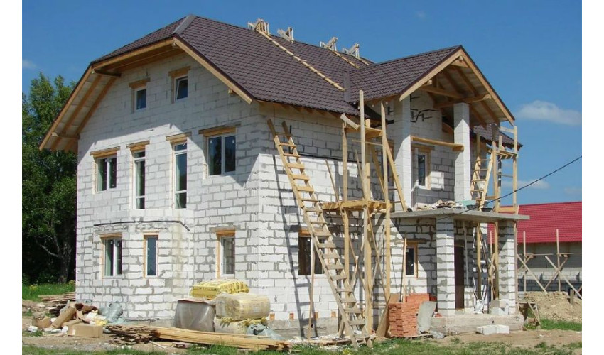 Строительство дома из пеноблоков