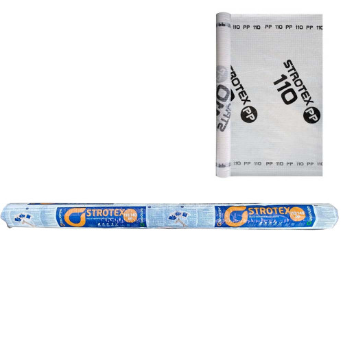 Strotex Гидробарьер прозрачный 110 PP EKO-DACH 75 м2