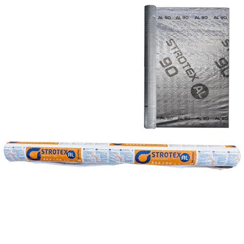 Strotex 90 AL Пароизоляционная фольгированная пленка 75 м2