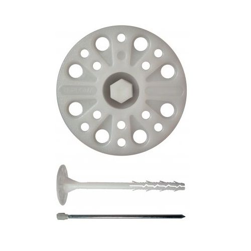 Дюбель зонтик с металл гвоздем и термоголовкой 90-300 мм 250 шт