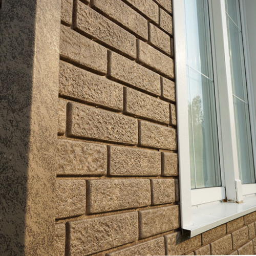 Сайдинг вініловий Ю-Пласт Stone House Цегла Бежевий подвійний замок