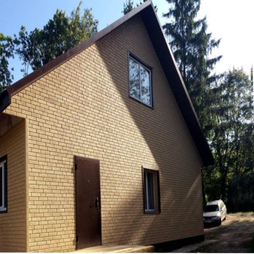 Сайдинг вініловий Ю-Пласт Stone House Цегла Бежевий подвійний замок