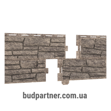 Сайдинг вініловий Ю-Пласт Stone House Сланець Бурий подвійний замок