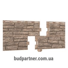 Сайдинг виниловый Ю-Пласт Stone House Сланец Бежевый двойной замок