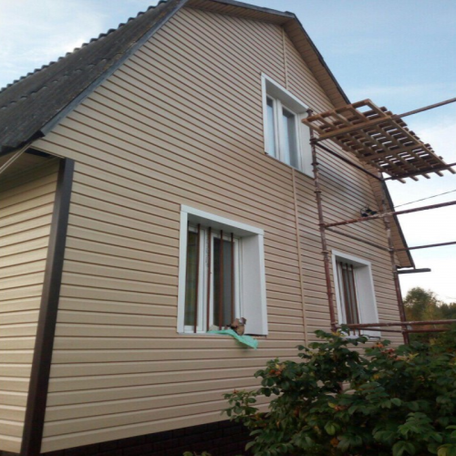 Сайдинг виниловый Ю-Пласт Блок-Хаус Бежевый