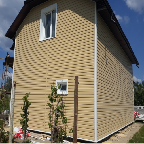 Сайдинг виниловый Ю-Пласт Корабельный брус Бежевый Сайдинг виниловый Ю-Пласт Корабельный брус Бежевый