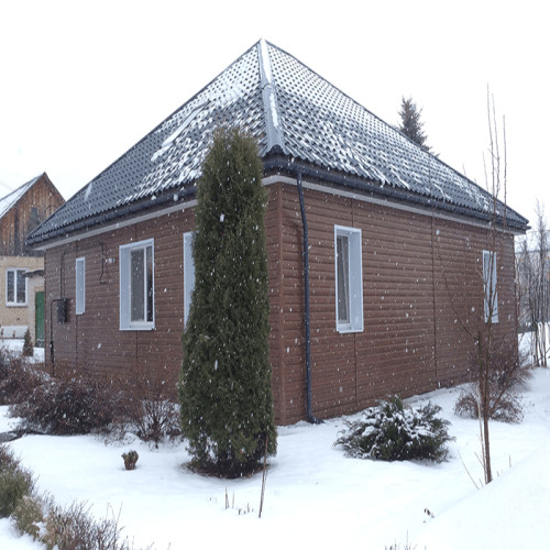 Сайдинг вініловий Ю-Пласт Timberblock Дуб Морений