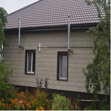 Сайдинг вініловий Ю-Пласт Stone House Сланець Світло-Сірий подвійний замок