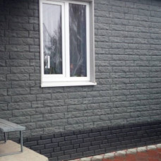 Сайдинг виниловый Ю-Пласт Stone House Камень Изумрудный двойной замок 