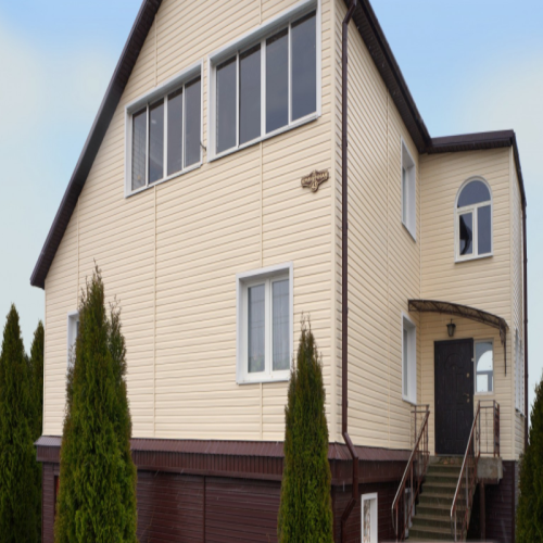 Сайдинг виниловый Ю-Пласт Блок-Хаус Кофе с молоком