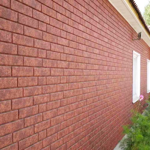 Сайдинг вініловий Ю-Пласт Stone House Цегла Червоний подвійний замок