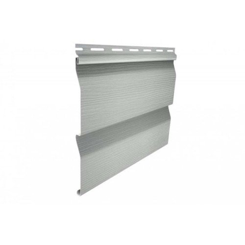 Сайдинг вініловий Ю-Пласт Корабельний брус Сірий