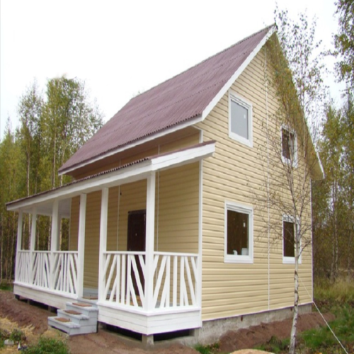 Сайдинг виниловый Ю-Пласт Корабельный брус Ванильный