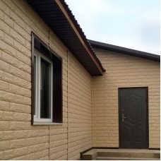 Сайдинг вініловий Ю-Пласт Stone House Камінь Золотистий подвійний замок