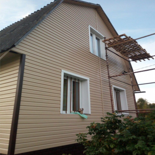 Сайдинг вініловий Ю-Пласт Корабельний брус Бежевий