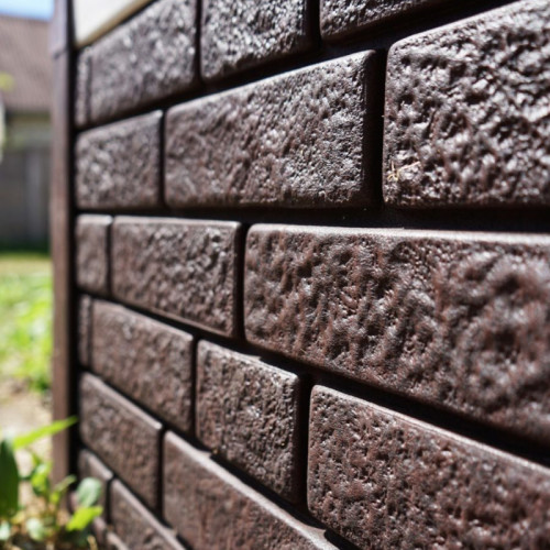 Сайдинг виниловый Ю-Пласт Stone House Кирпич Коричневый двойной замок